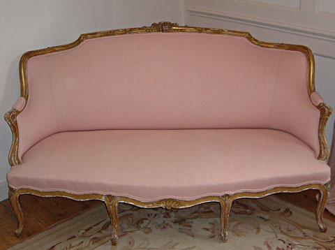 French 19th century upholstered sofa